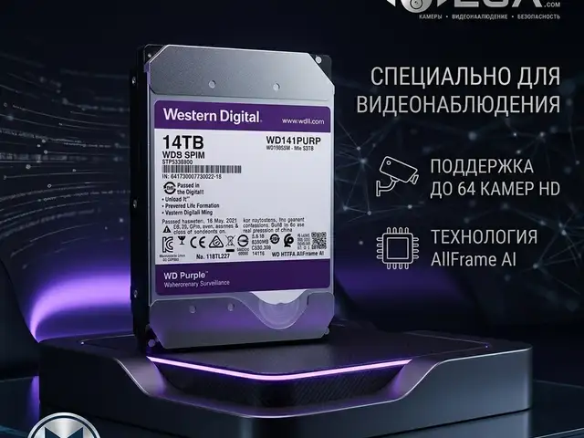 HDD 14TB WD для видеонаблюдения, Худжанд