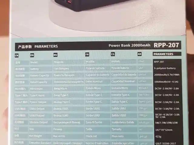 Внешний аккумулятор Power Bank беспроводной, Душанбе