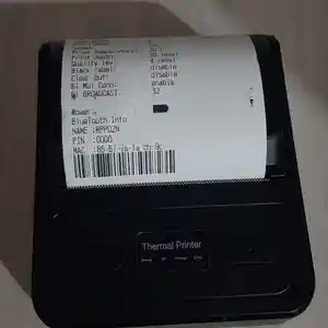 Мобильный принтер для печати чеков 80мм usb, bluetooth, Хуҷанд