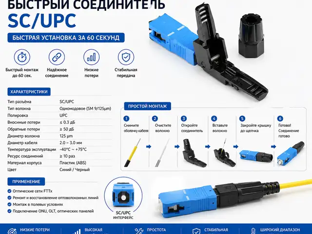 Быстрый соединитель SC.UPC, Хуҷанд