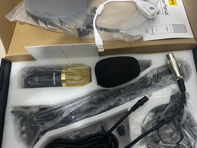 Микрофон универсальный золотой ZY-007, Душанбе