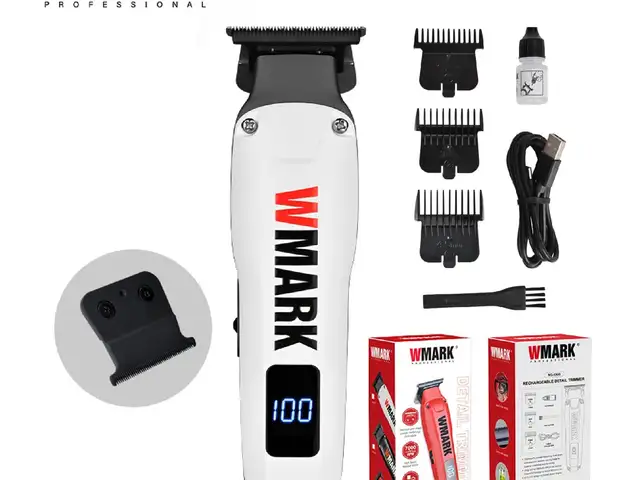 Тримери касбии Wmark NG-1205 Интихоби беҳтарин барои риш ва мӯйсар, Душанбе