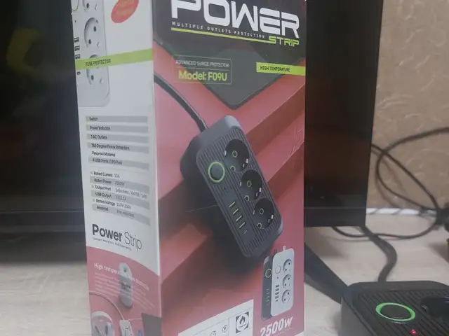 Удлинитель с Usb портами 2500W, Худжанд