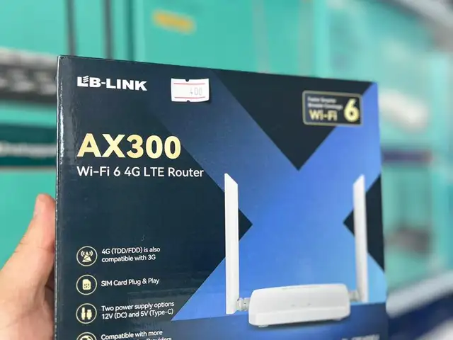Сетевой маршрутизатор Lblink AX300 Wi-Fi 6 Type-C с SIM-картой, поддержкой 4G, Душанбе