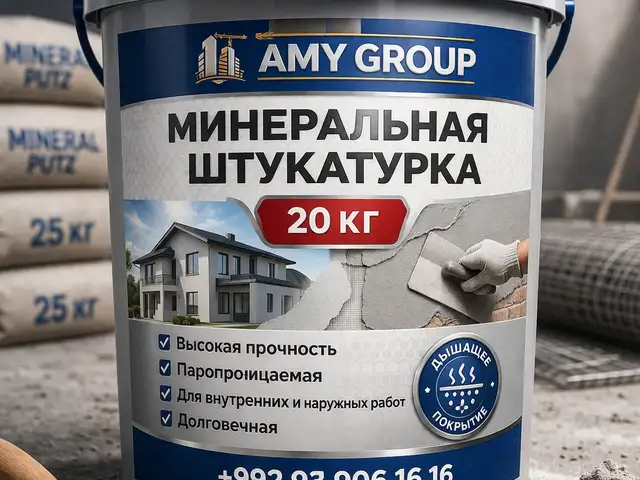 Минеральная штукатурка крошка, Душанбе