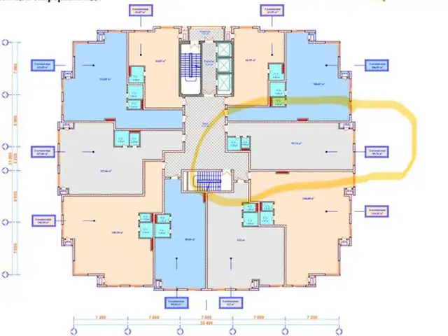 3-комн. квартира, 10 этаж, 96 м², Аэропорт, Душанбе