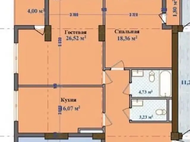 2-комн. квартира, 7 этаж, 92 м², 65мкр Сиëма Молл, Душанбе