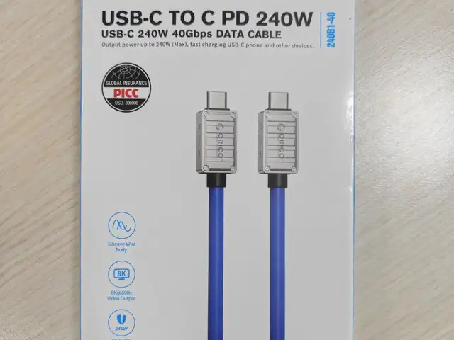 Orico USB-Кабель 240w USB-C 4.0, Душанбе