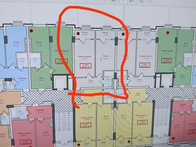 1-комн. квартира, 9 этаж, 50 м², 18мкр поени Масчиди Нури имон, Хуҷанд