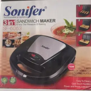 Тостер Sonifer 3in1 750w, Душанбе
