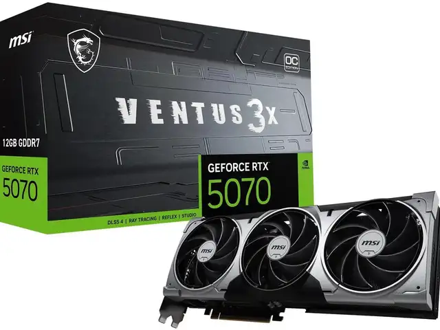 Видеокарта MSI GeForce RTX 5070 VENTUS 3X OC 12GB GDDR7, Душанбе