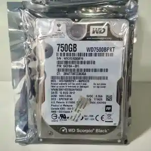 Жёсткий диск для ноутбуков WD Scorpio Black 750GB, Душанбе