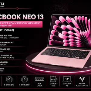 Ноутбук Apple Macbook Neo 13 A18 Pro/ 6 CPU/ 5 GPU/ LPDDR 8GB/ SSD 256GB/ 13, Хуҷанд