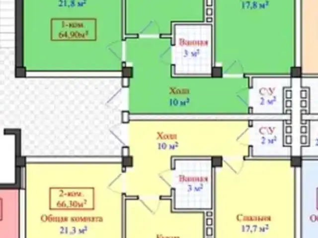 2-комн. квартира, 1 этаж, 67 м², 28-мкр, Хуҷанд