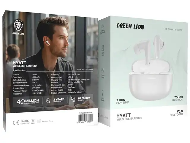 Беспроводные наушники Green Lion Hyatt Wireless Earbuds, Душанбе