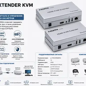 HDMI Extender KVM 200m, Хуҷанд