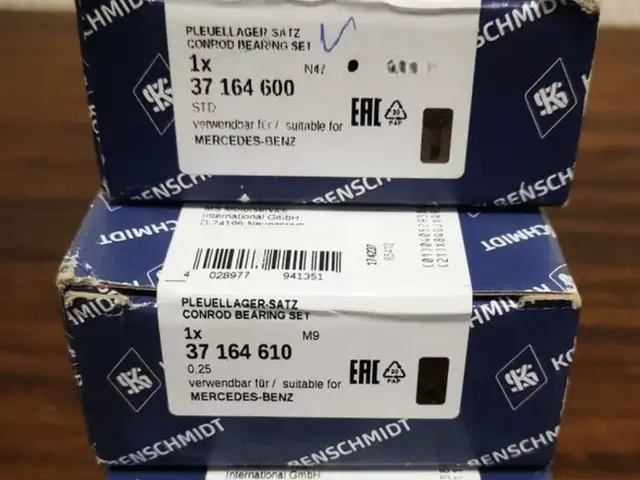 Вкладыши шатун STD MB OM 656 Sputter 37164600, Худжанд