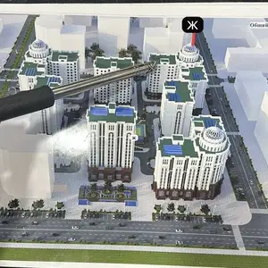 3-комн. квартира, 12 этаж, 127 м², Исмоили Сомони, Душанбе