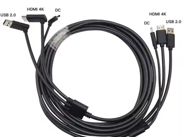 VR кабель 3в1 5м USB 2.0 HDMI 4K 30Hz DC 3.5 медь для Очков, Душанбе