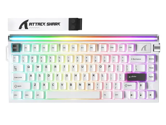 Магнитная игровая клавиатура Attack shark R85HE White, Душанбе