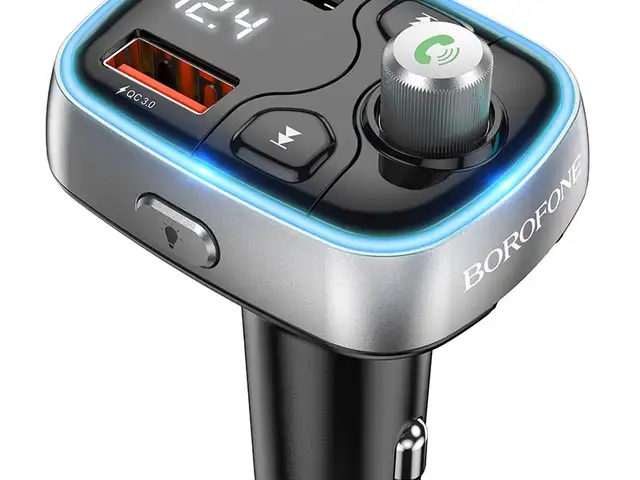 Автомобильный FM модулятор Bluetooth Borofone BC32, Душанбе