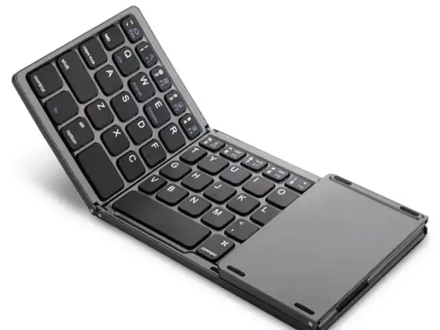 Bluetooth клавиатура B033 с Touchpad складная Black, Душанбе