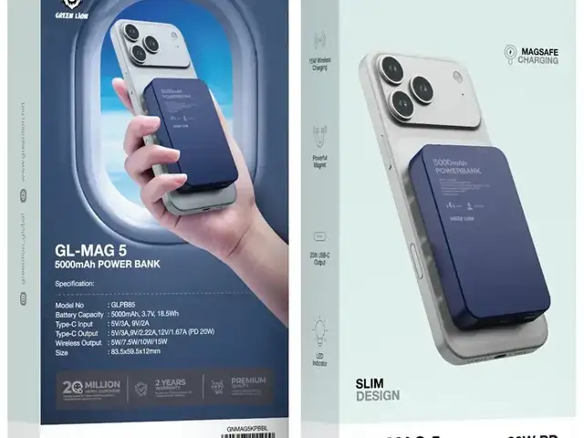 Внешний аккумулятор Power Bank Green Lion GL-MAG 5, Душанбе