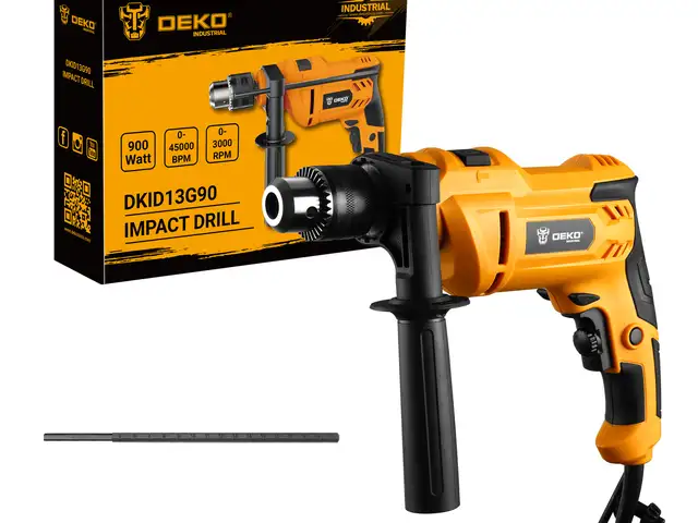 Дрель ударная 900W 13мм DEKO DKID13G90 INDUSTRIAL, Душанбе
