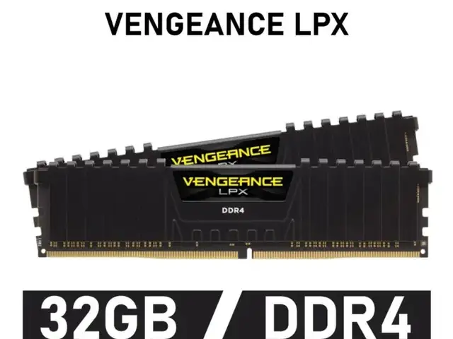 Оперативная память Corsair Vengeance LPX DDR4 32GB 2x16GB 3600MHz Blac, Душанбе
