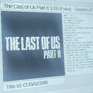 Игра The lost of us 2 ps4 9.00, Худжанд