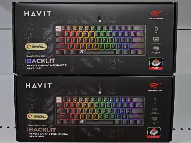 Игровая механическая клавиатура Havit Backlit Gamenote KB903L, Душанбе