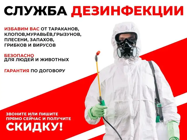 Услуги дезинфекции, Душанбе