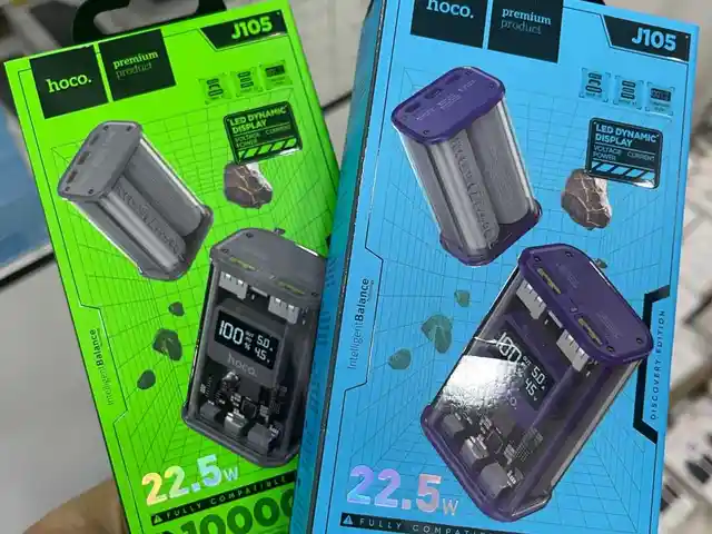Портативное зарядное устройство Hoco J105 Crystal 22.5W, 10000mAh, Душанбе