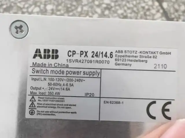 Блок питания ABB CP-PX 24/14.6 350w, Душанбе