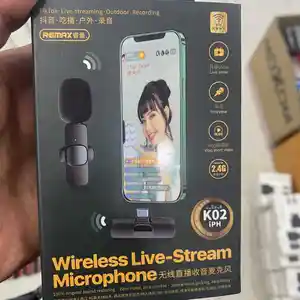 Беспроводной Bluetooth микрофон для мобильных устройств Remax K-02, Душанбе