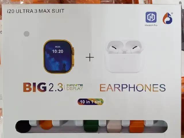 Смарт часы с наушниками i20 ultra 3 max suit, Душанбе