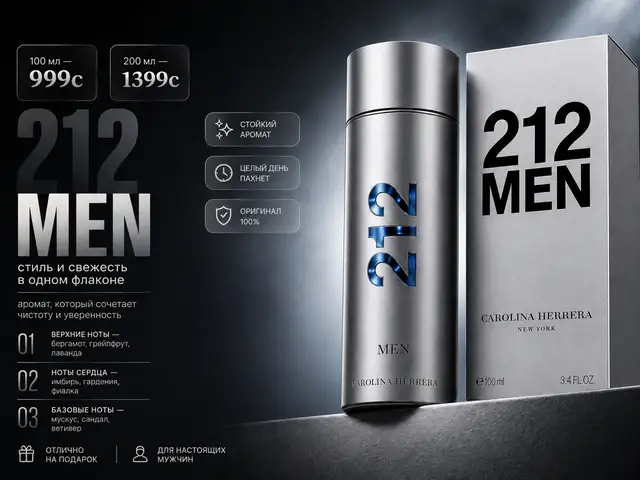 Мужской Парфюм 212Men, Душанбе