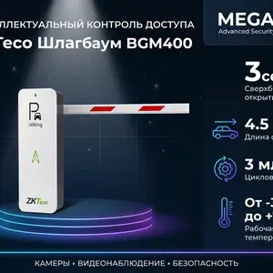 Шлагбаум ZKTeco BGM400, Худжанд
