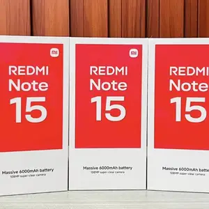 Xiaomi Redmi Note 15 8+4/256Gb Black 6000мач 2026, Душанбе