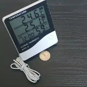 Метеостанция HTC-2 с выносным датчиком температуры / термометр-гигроме, Душанбе