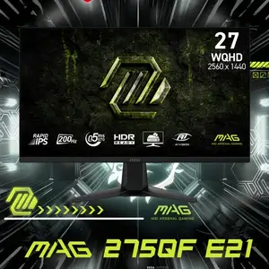 Монитор 27 msi mag275qf E21 2К 210 гц, Душанбе