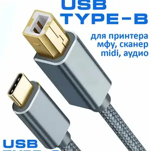 Кабель для принтера Dorewin Type-C 2-метра, Душанбе