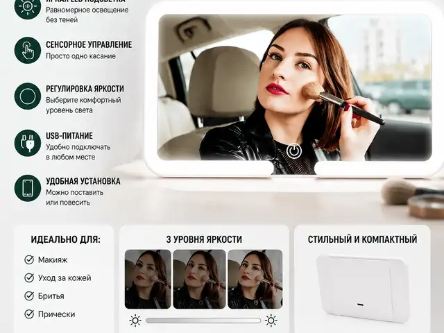 Green Lion LED Mirror зеркало с подсветкой, Душанбе