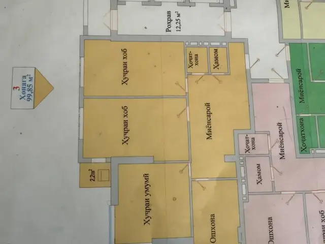 3-комн. квартира, 9 этаж, 100 м², Сино, Душанбе