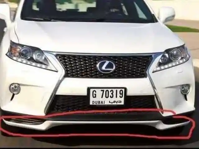 Передняя губа на Lexus RX 2010-2015, Душанбе