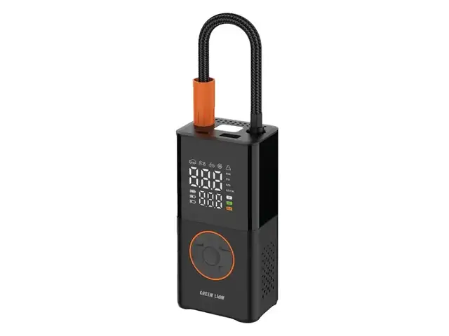 Портативный воздушный компрессор чёрный Green Lion GTI-01 Inflator Portable Air, Душанбе