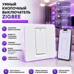 Умный клавишный выключатель Zigbee, Душанбе