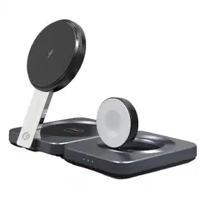 Зарядная станция Powerology Qi2-15W Magsafe iPH15 Multi-Device, Душанбе