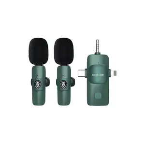 3 в 1 микрофон Green Lion 3 IN 1 Microphone Type-C / Lightning / Aux зеленый, Душанбе