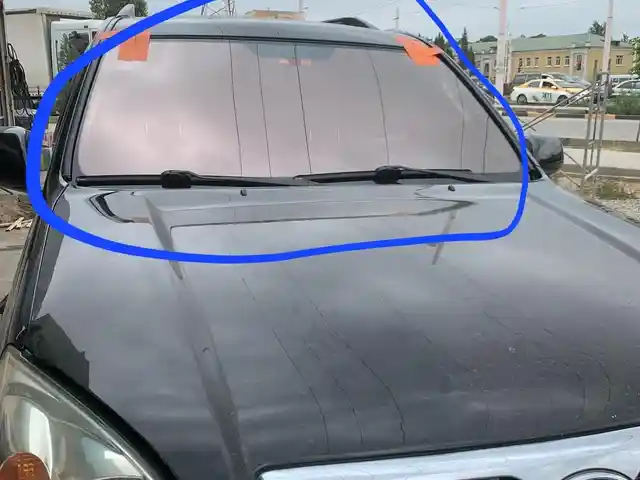 Лобовое стекло йодовое на Toyota Prado 1, Душанбе